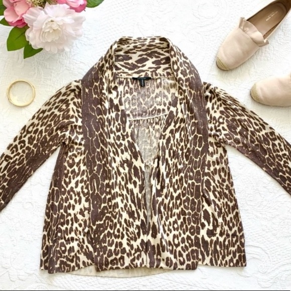 Elie Tahari Silk Cashmere Animal Print Sweater XS - Picture 13 of 14